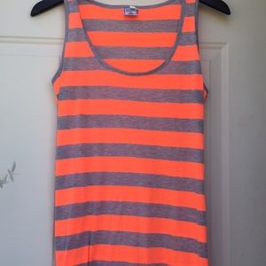 Orange An Grey Sun Dress